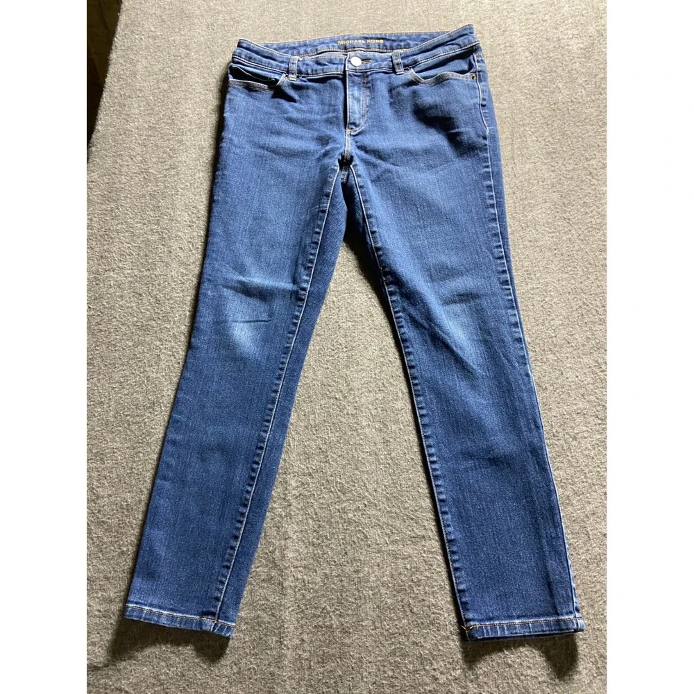 Michael Kors Jeans Blue Skinny Mid Rise Stretch Denim Size 6 Preppy